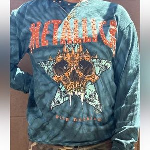 Long Sleeve Metallica Heavy Metal Tee -Size M-